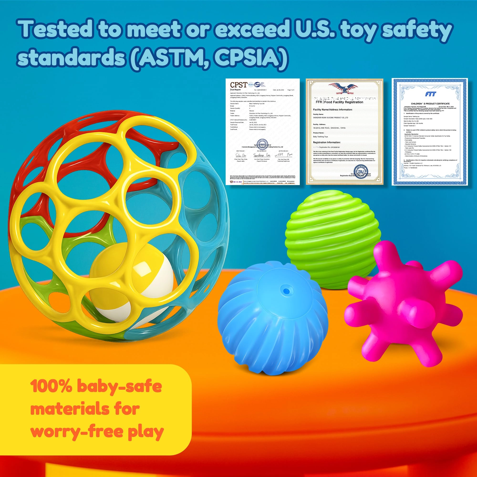 Sensory Textured Balls - Plastic