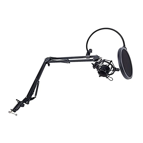 Mic Stand - Extendable Scissor Arm Table Mounting Clamp