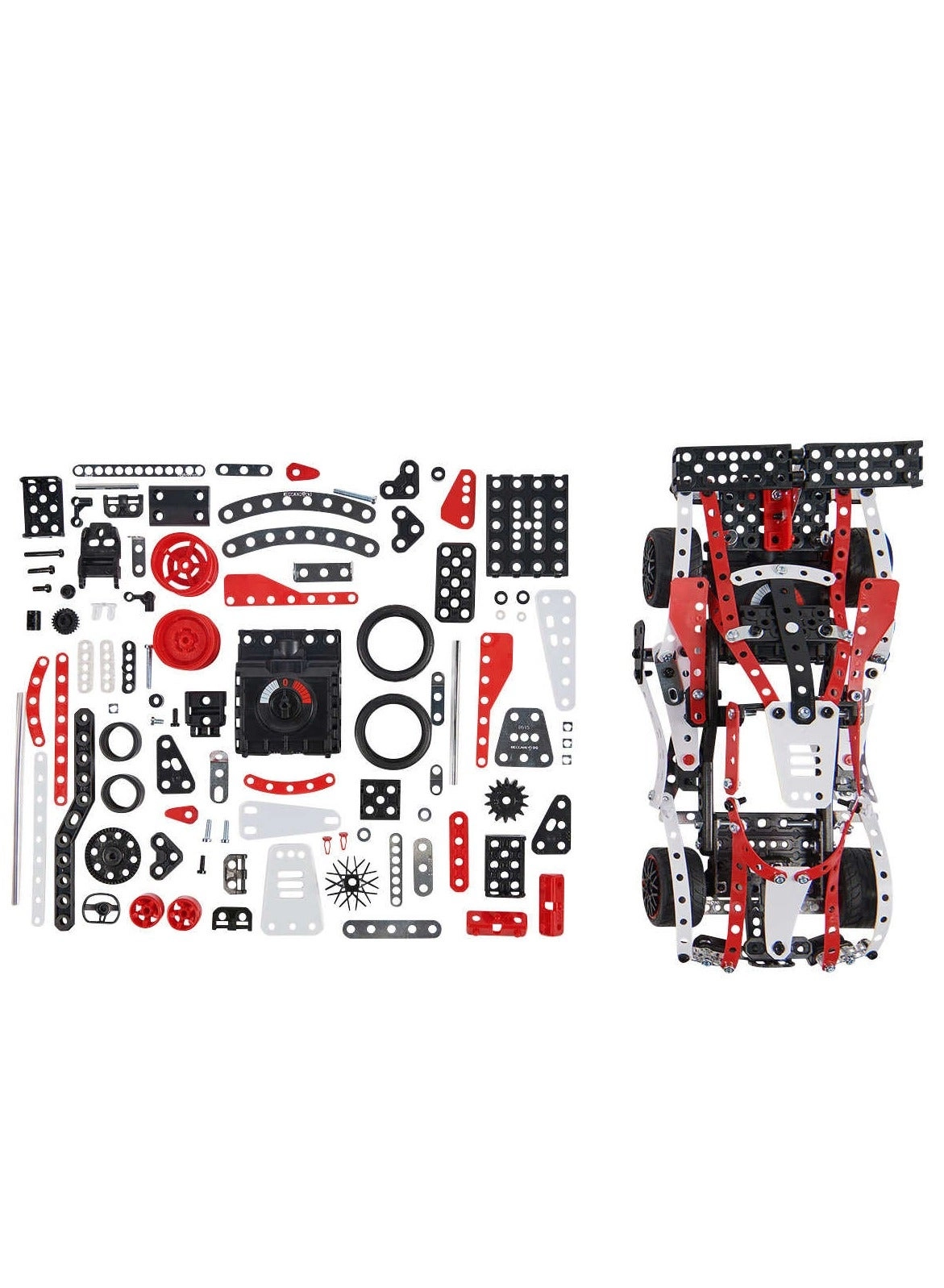 Motorized Supercar STEM Activity Building Kit - 27-in-1 466 pcs
