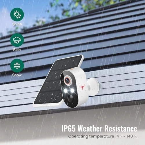 Security Camera 1080p + Solar Panel