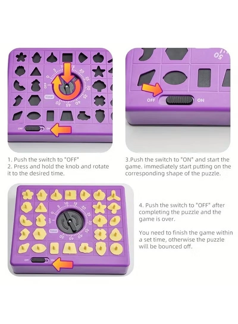 Shape Matching Popup Tray - 26 pieces