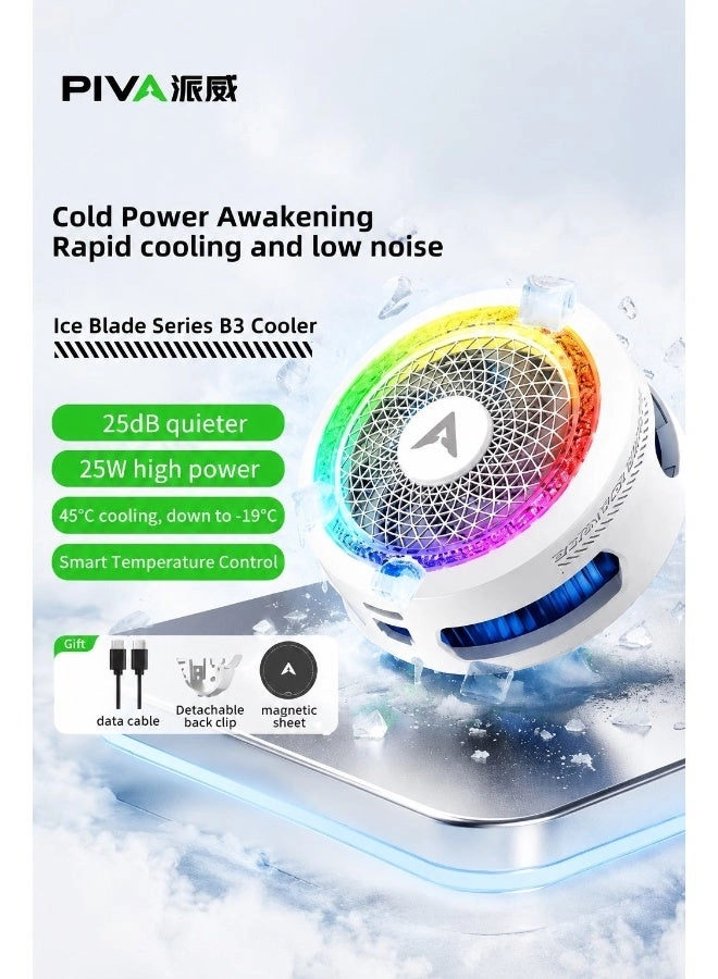 B3 Phone & iPad Cooler - 25W Magnetic Cooling Fan App Control