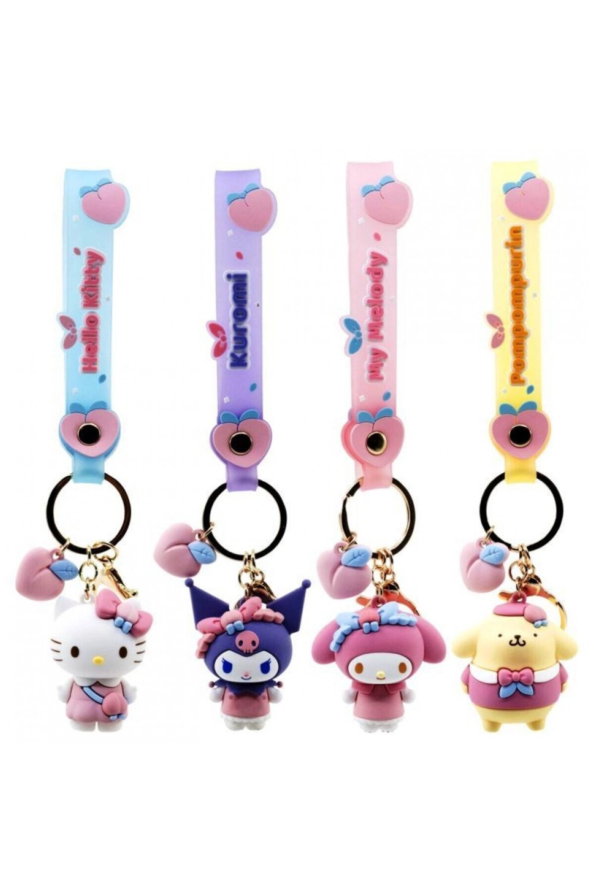 COLOR LAND CHILDRENS TOYS CENTER LLC Hello Kitty Keychain - Peach Series