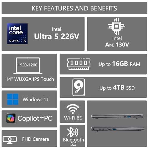 Aspire 14 AI - 14'' 1TB 16GB Intel Octa-core Ultra 5 226V