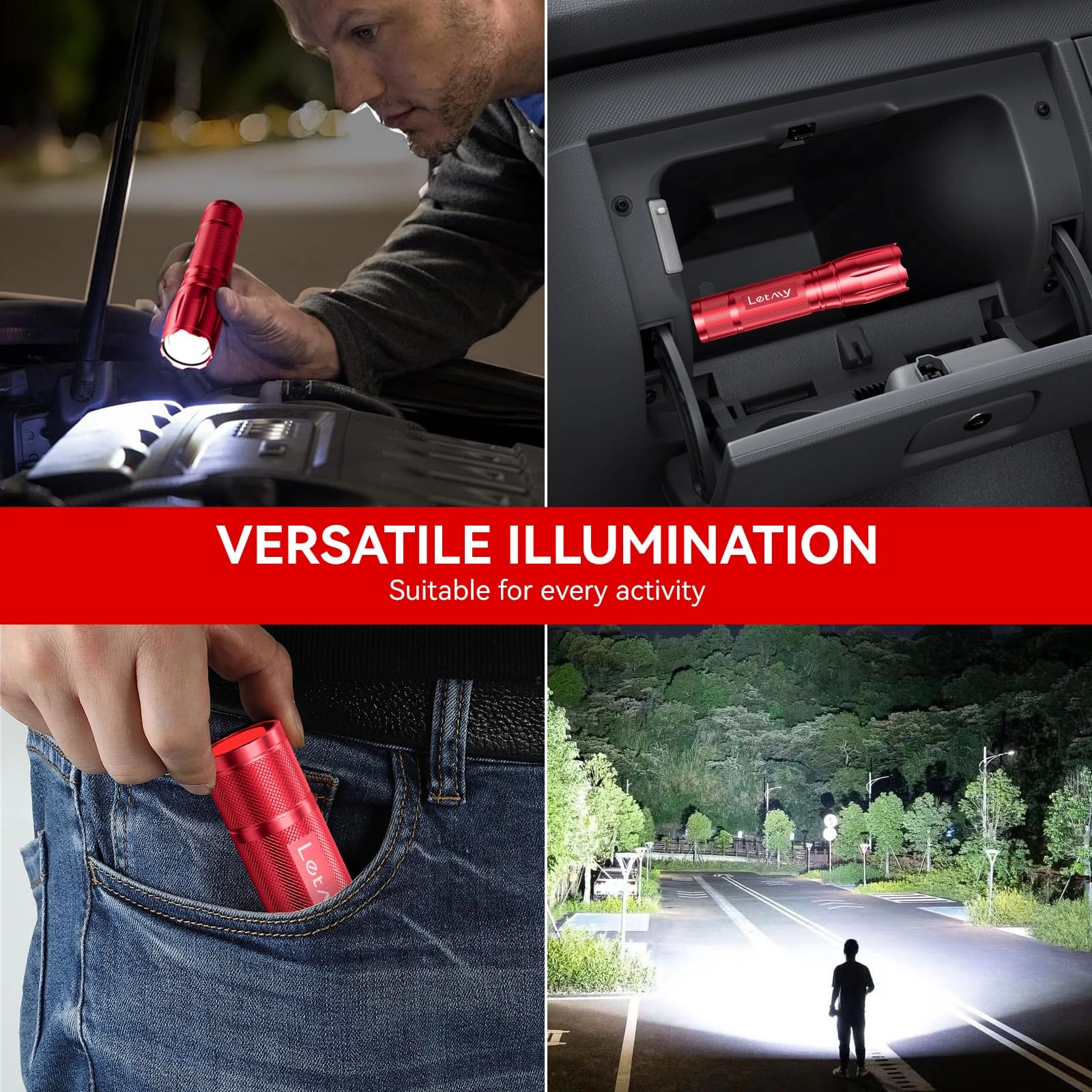 Tactical Flashlight - 2 Pack 2000lm