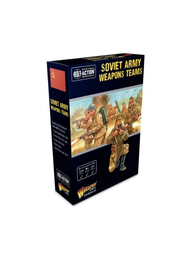 WARLORD GAMES Bolt Action WWII Soviet Army Weapons Teams Figures Model Kit (402214010) - 1:56