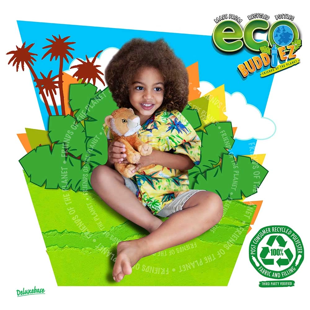 Eco Buddiez - Suitable for 0 month and above recycled plastic bottles Lion