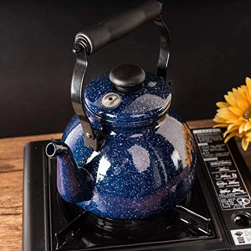 Whistling Kettle Teapot - Enamel 2 liters