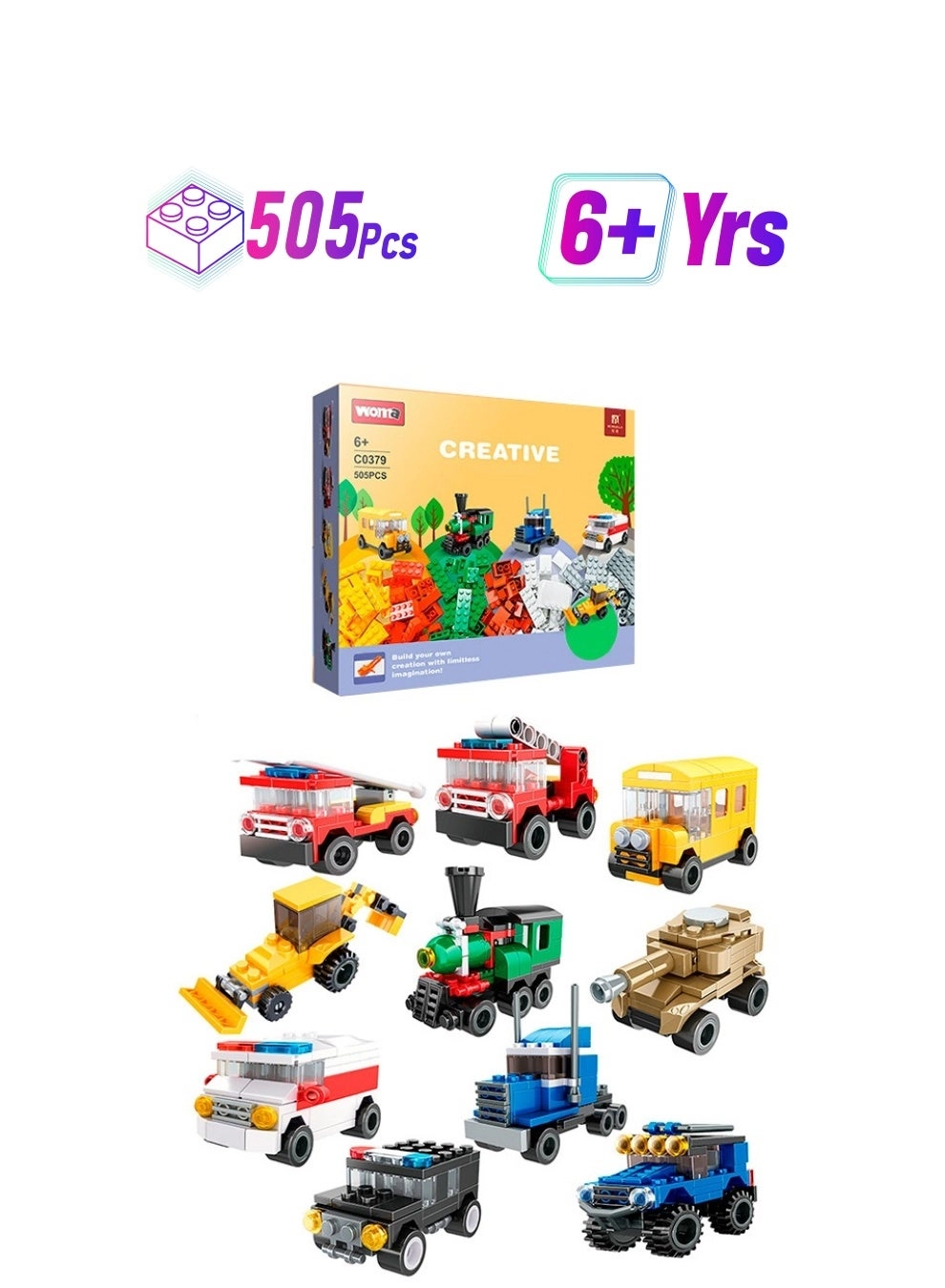 WOMA Creative Cars - Vehicle 505 pcs