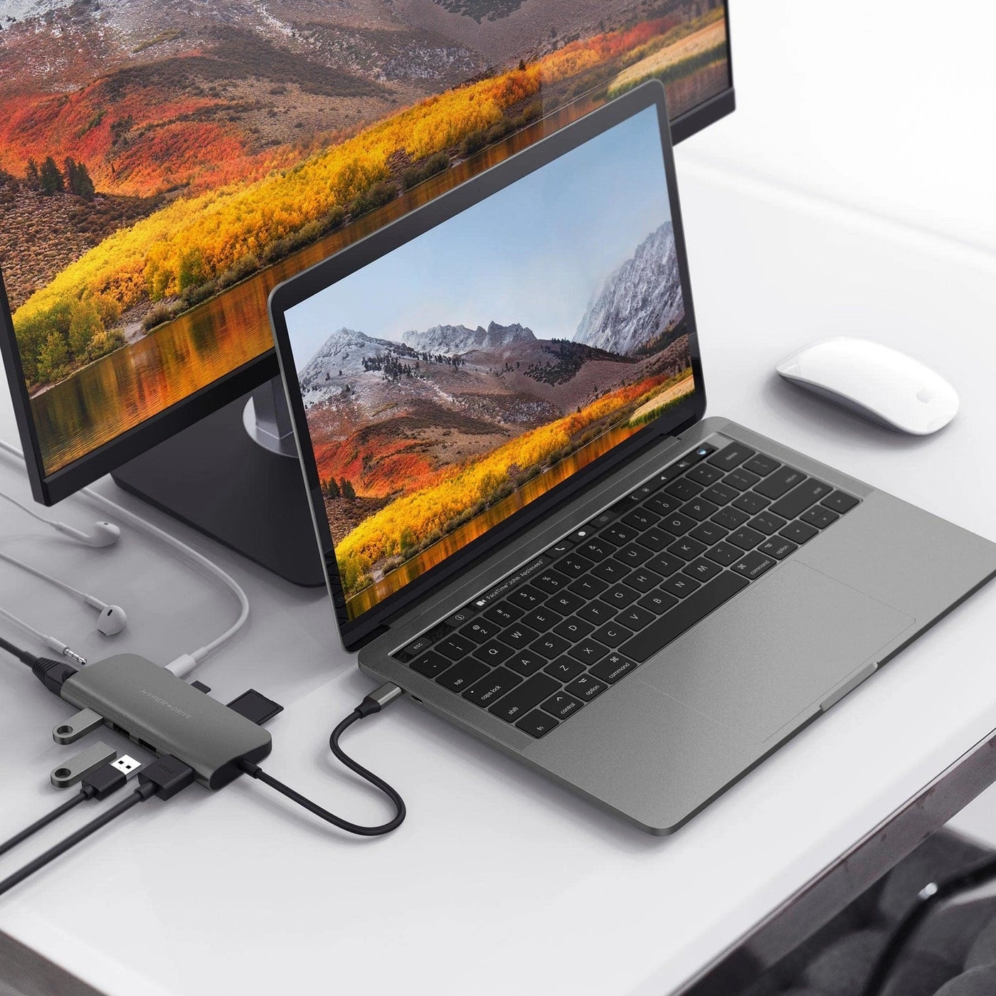 Hyperdrive Power 9-in-1 USB C HUB - 60W PD HDMI 4K30Hz Gigabit Ethernet
