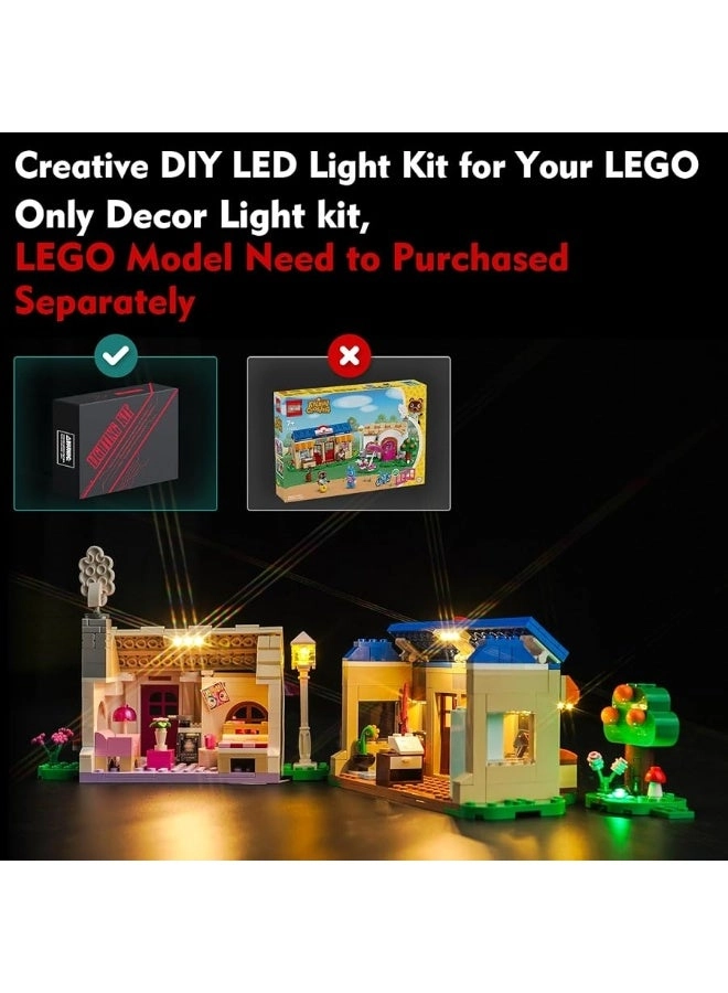 LED Light Kit for LEGO Nook's Cranny & Rosie's House 77050 - No Models Only Light Compatible with Animal Crossing