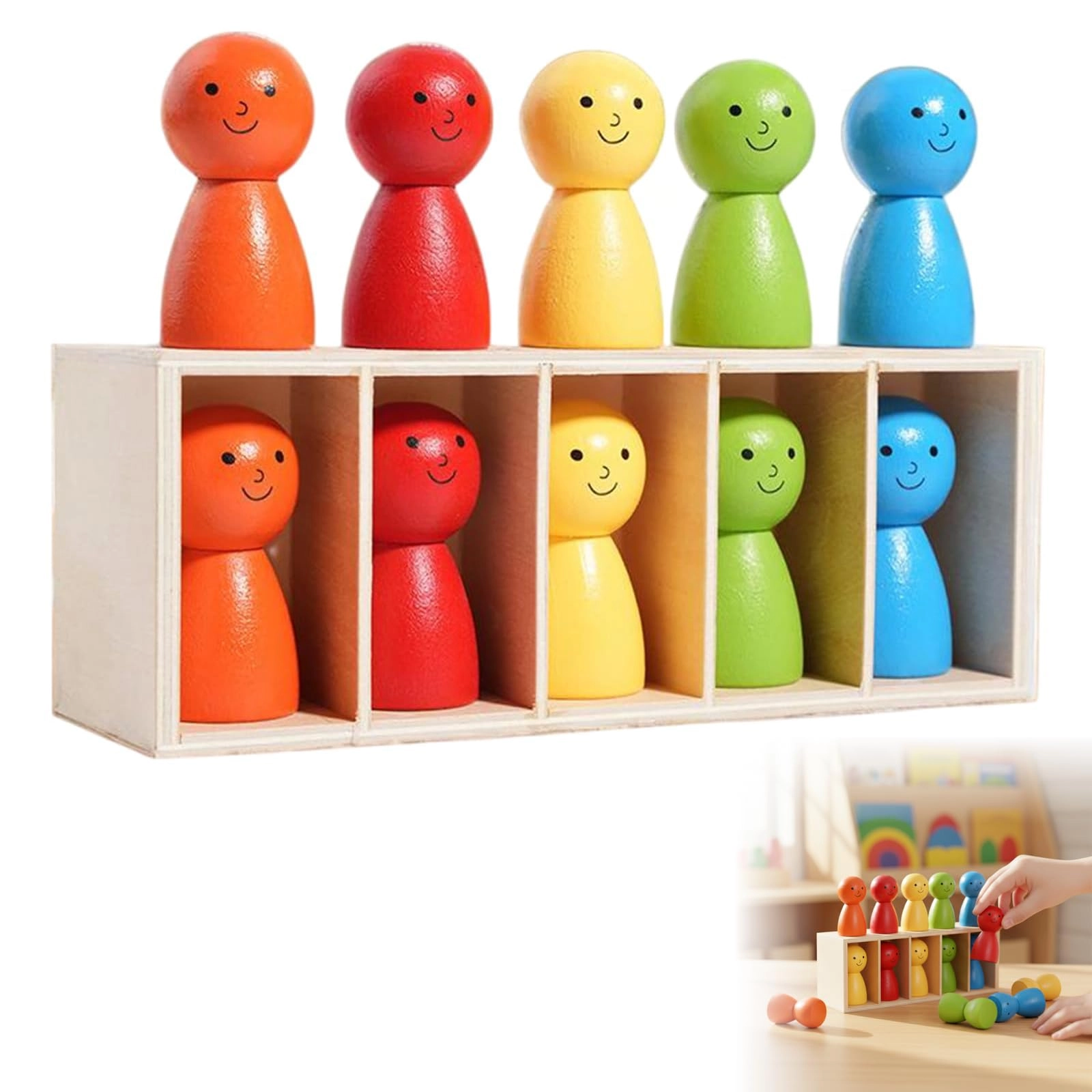 KASTWAVE Color Matching Bottle Challenge Game - 8-12 10 pieces