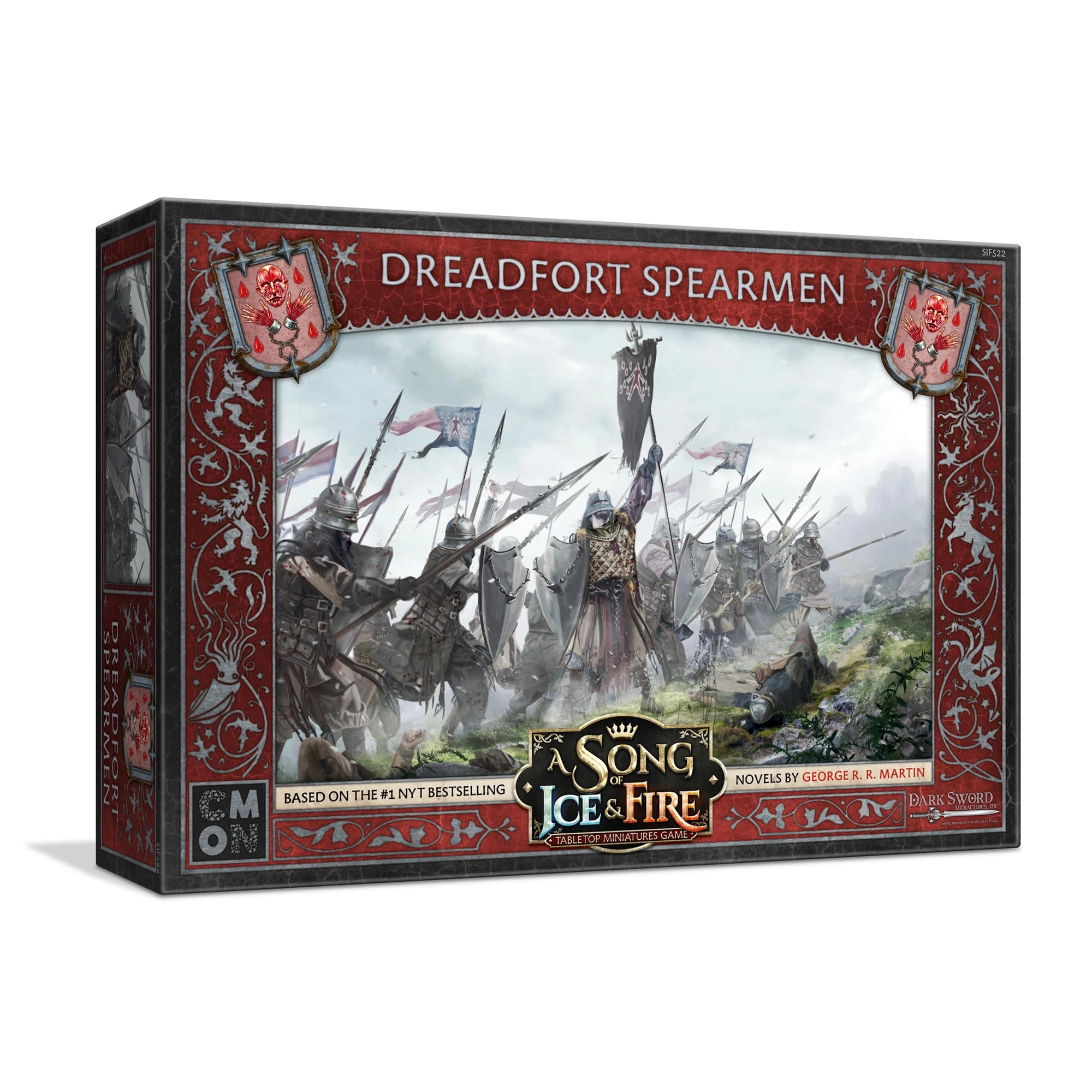 CMON A Song of Ice and Fire Tabletop Miniatures Game Dreadfort Spearmen Unit Box - Loyalty Forged in The Frigid North
