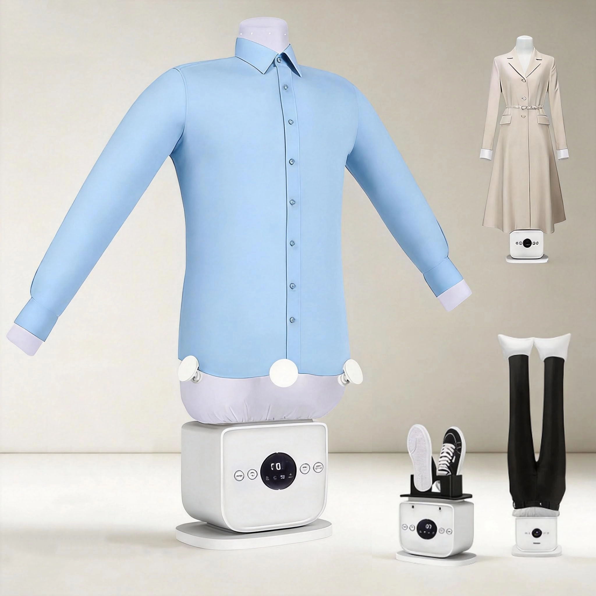 DIUNAOZI Automatic Ironing Machine - 3-in-1 1400W