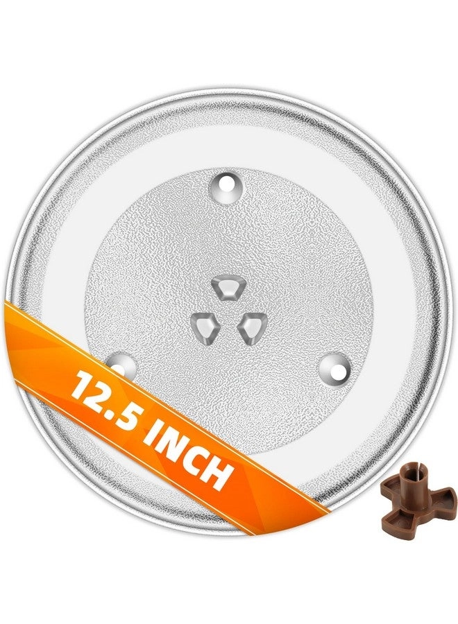 CALPALMY 12.5’’ Microwave Glass Tray - Compatible with Samsung GE Kenmore Dishwasher Safe