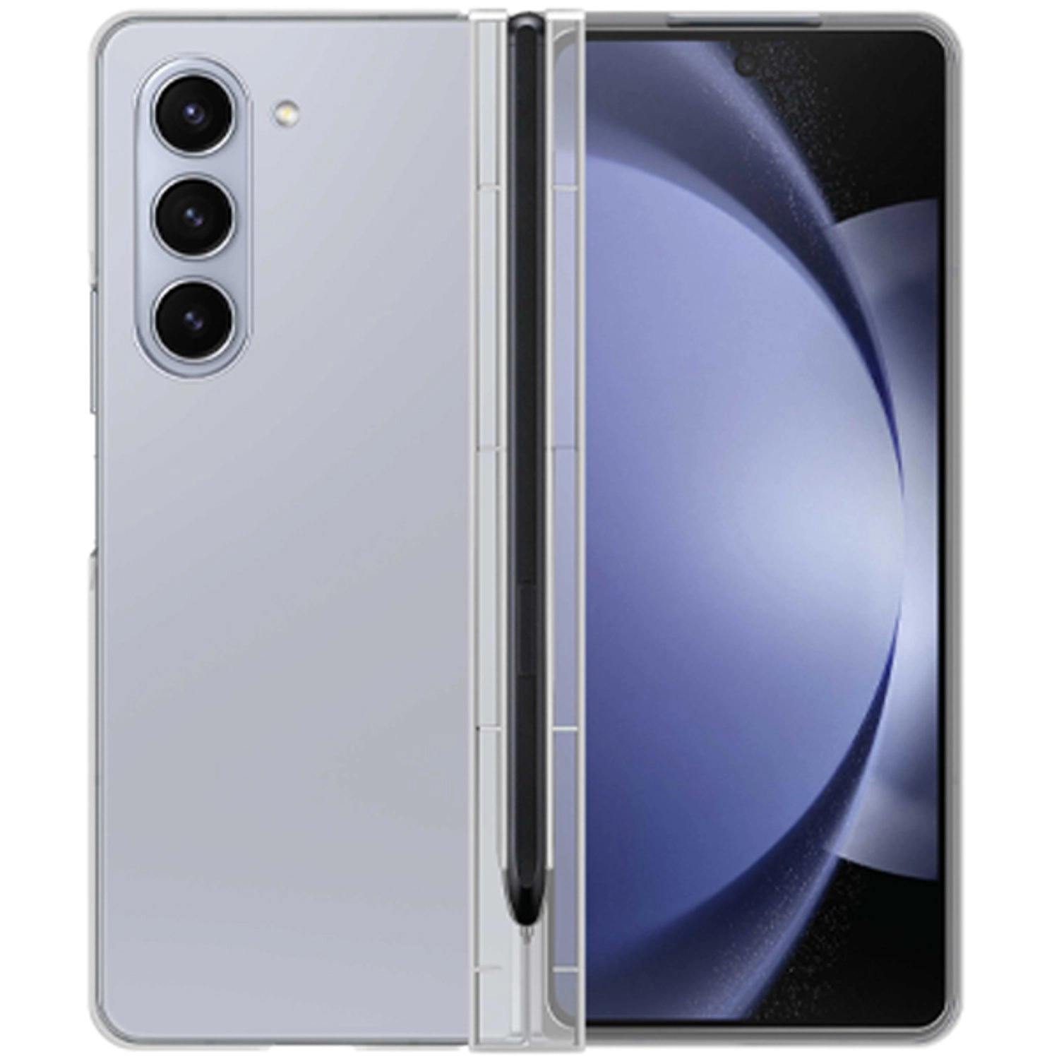 Smartix Premium Case With Pencil Holder Clear Case for Galaxy Z Fold5