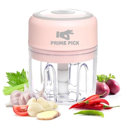 Mini Electric Garlic Chopper - 250ml USB Rechargeable