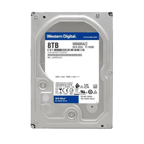 Blue 3.5" 5640rpm 128MB SATA 6Gb/s (WD80EAZZ) - 8TB