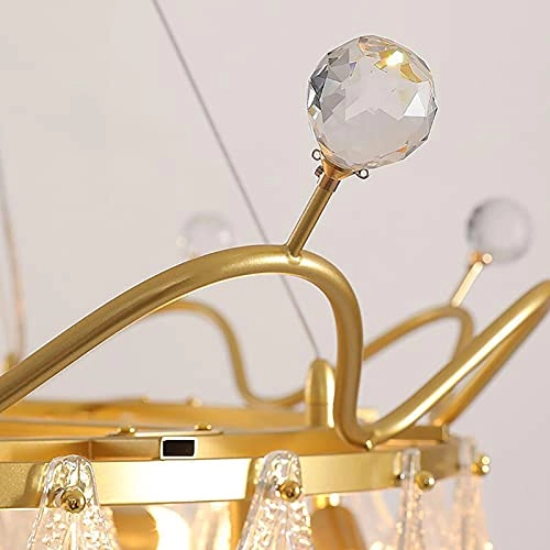 E14 Nordic Light Luxury Crystal Chandelier - Hanging Wire 100cm