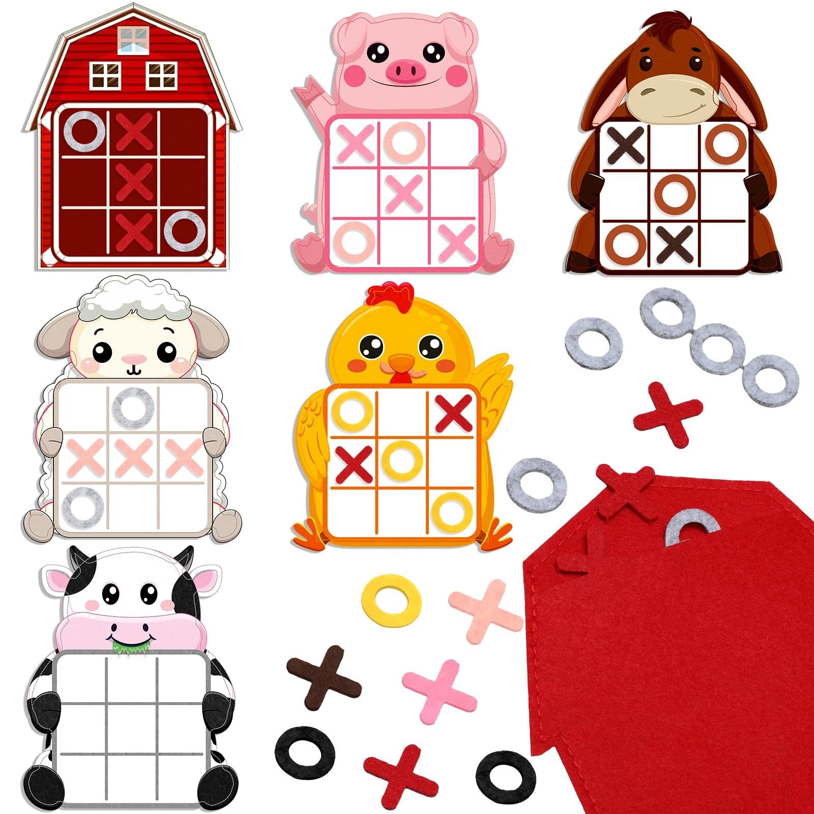 Blosssound Farm Tic Tac Toe Game - English 6 years and up 12 Pack