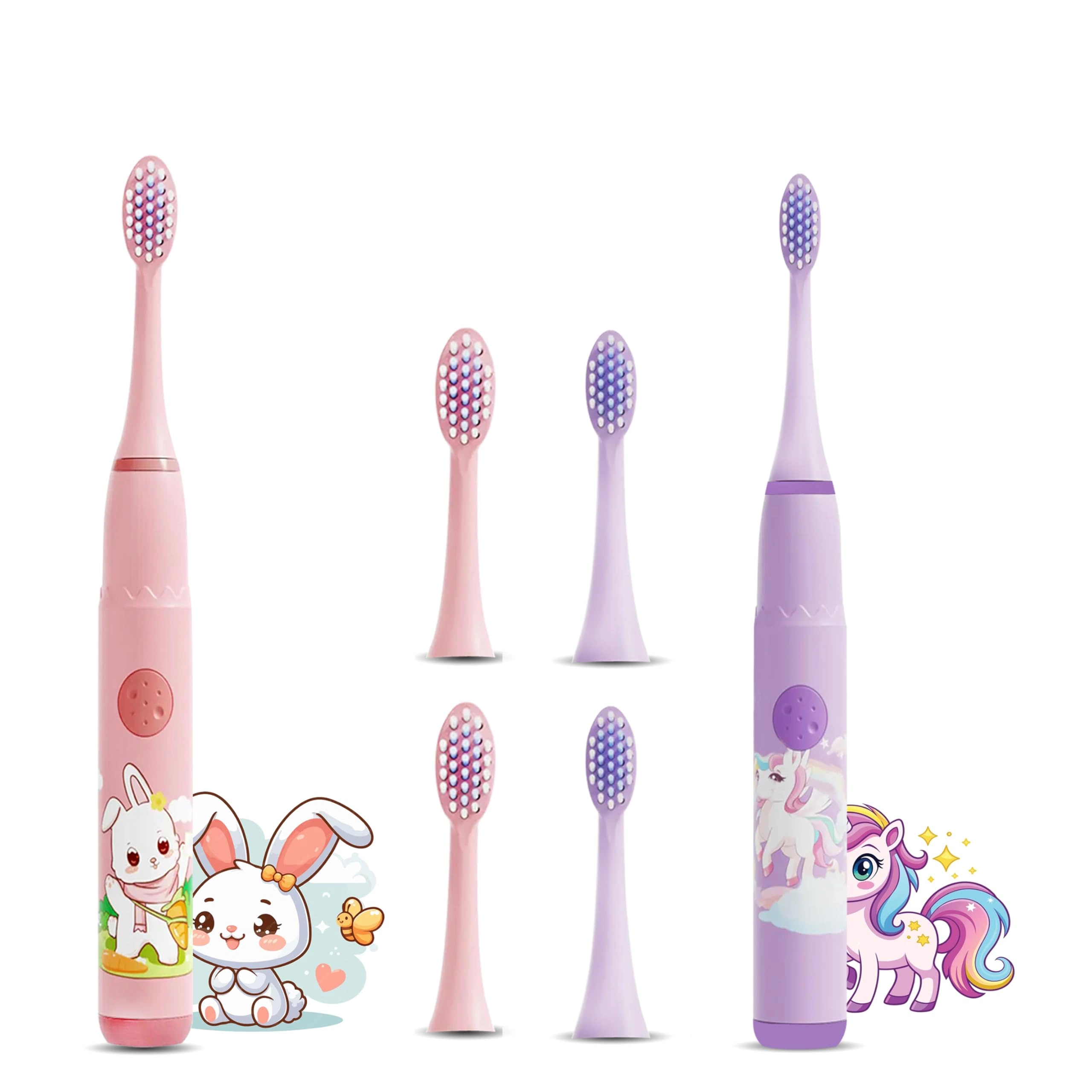 Sonic Electric Toothbrush - 4 Modes 3 Brush Heads Rechargeable