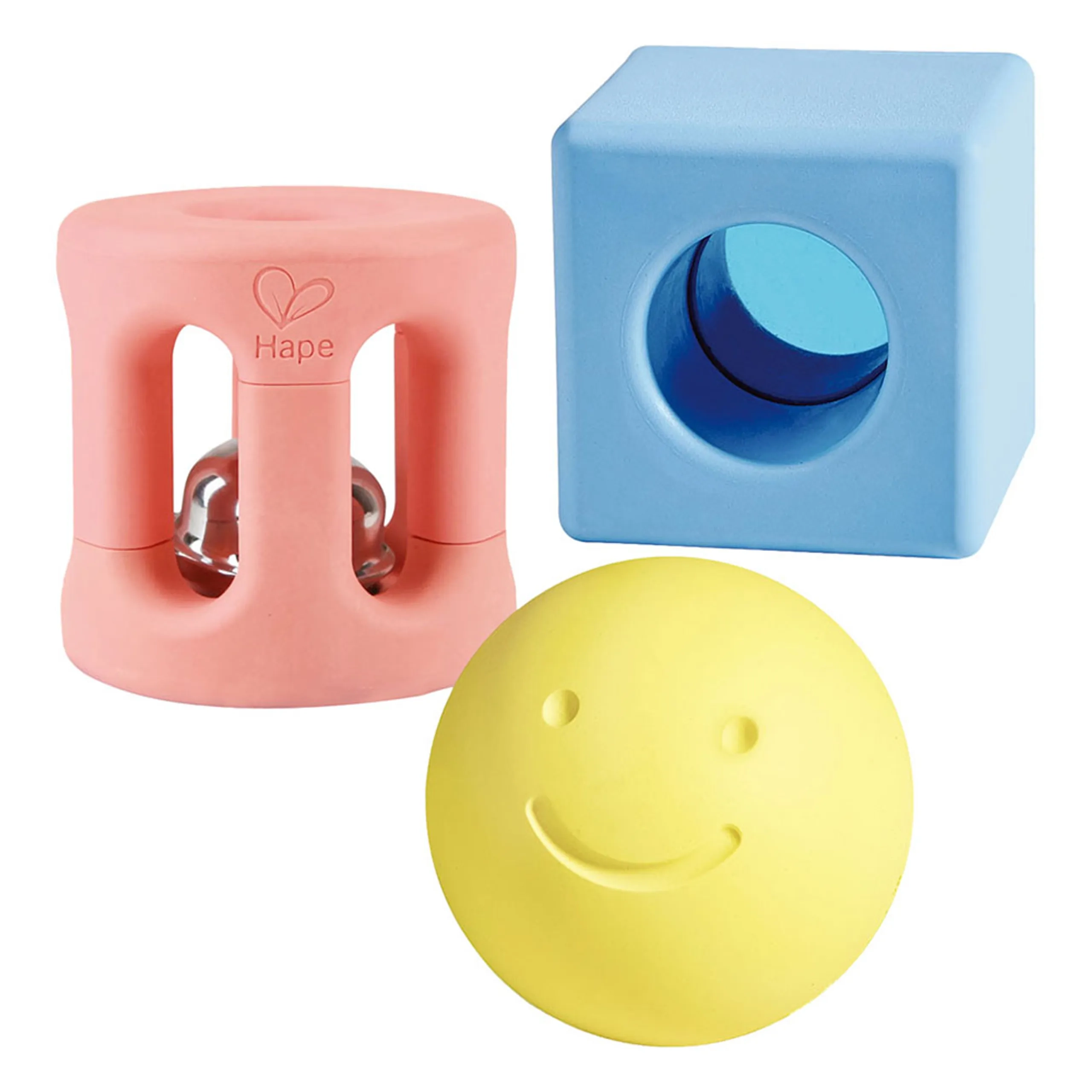 Geometric Rattle - 0 months rice-based materials 3 piece(s)