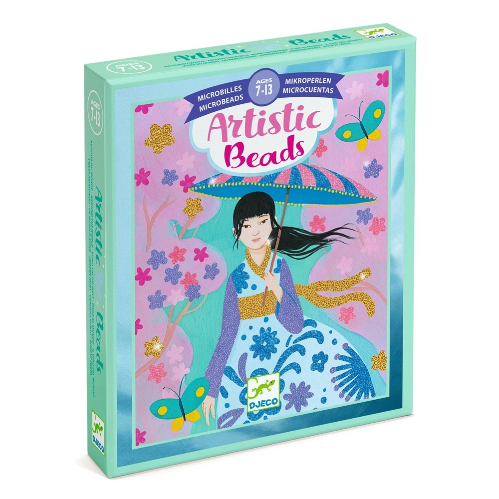 DJECO Artistic Beads - 4 Cards 6 Tubes