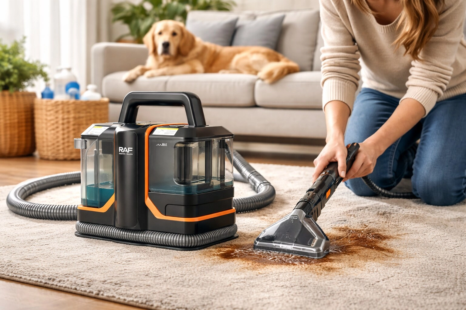 Portable Carpet & Upholstery Cleaner - spot cleaning 450W