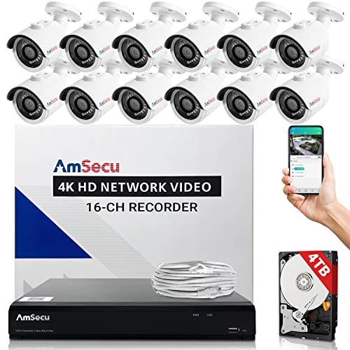 NV-IP-16R - 16CH + CA-IP-B36R - 8MP + 4TB Hard Drive