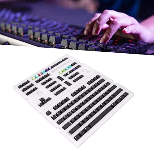 PBT Keycaps - 128 Keys Cherry Height GMK Black PX