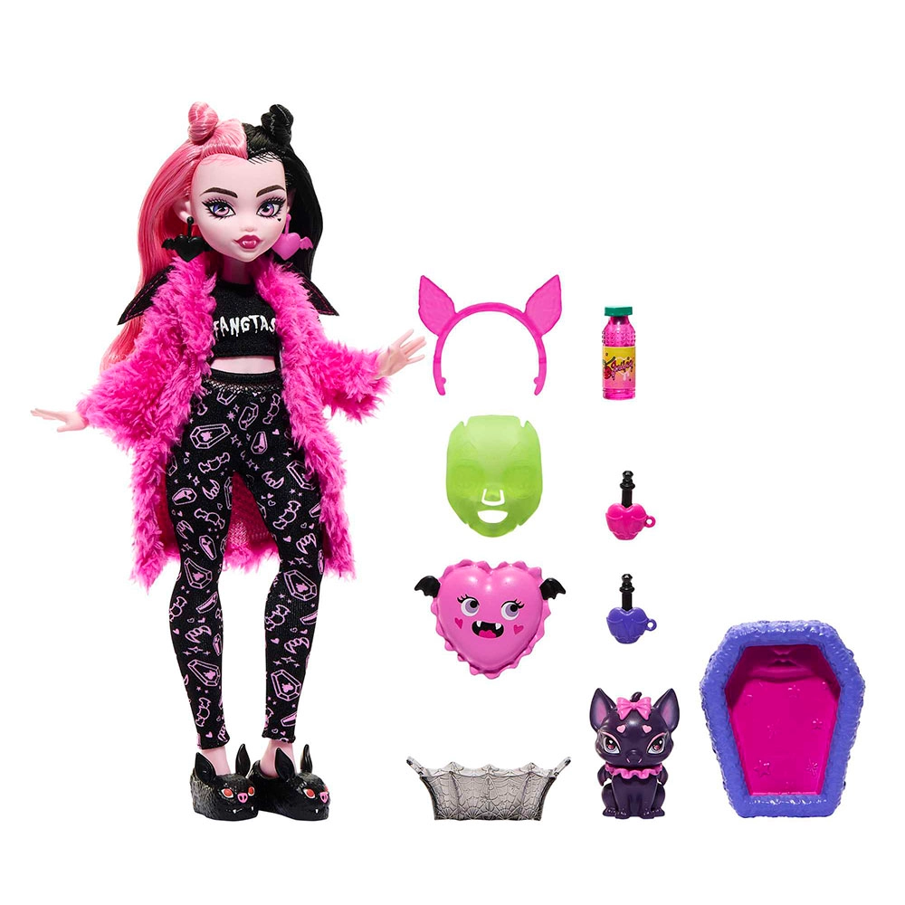 Monster High Draculaura Doll - Creepover Pet Bat