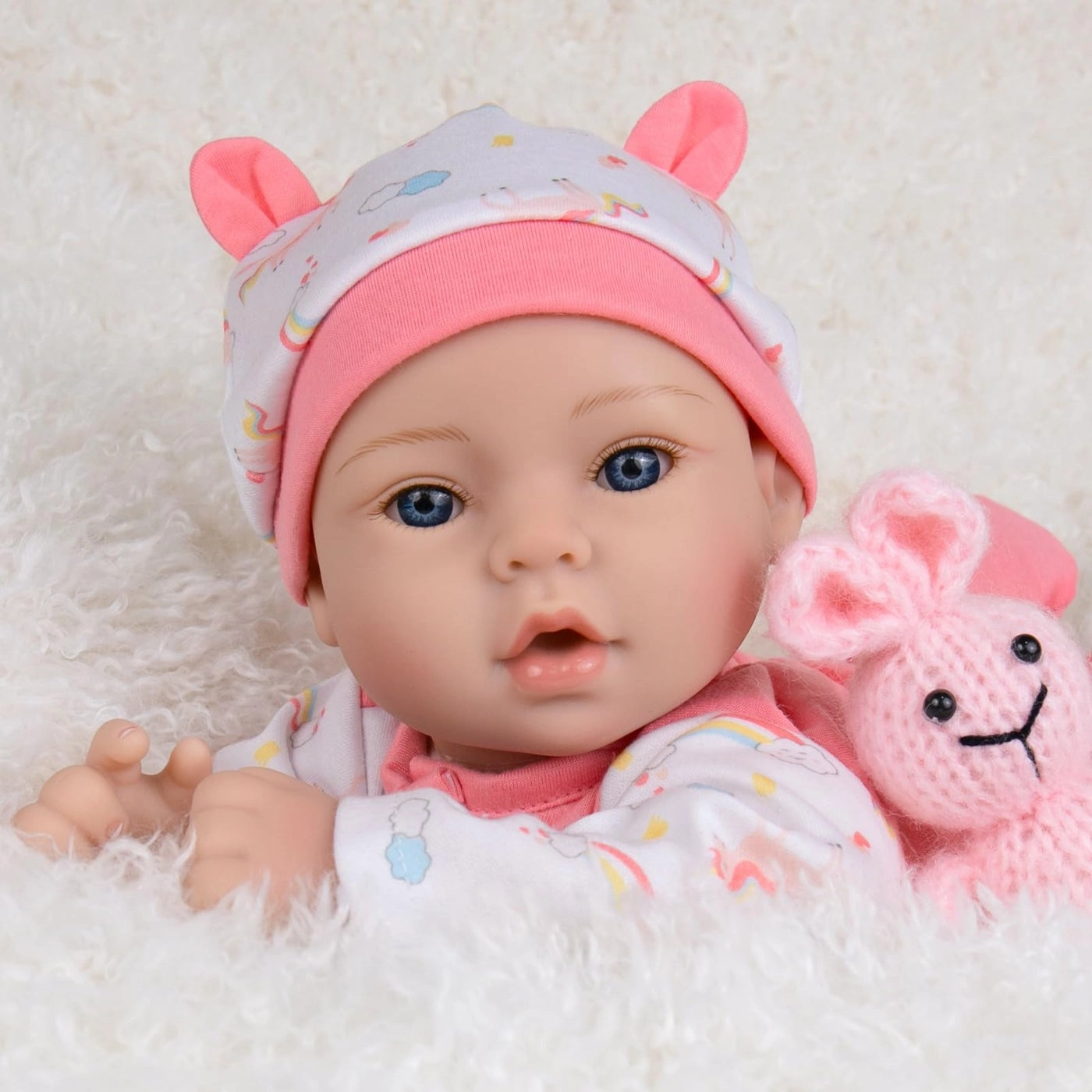 Reborn Baby Doll - 18 inch Newborn Girl Pink Outfit Ages 3+