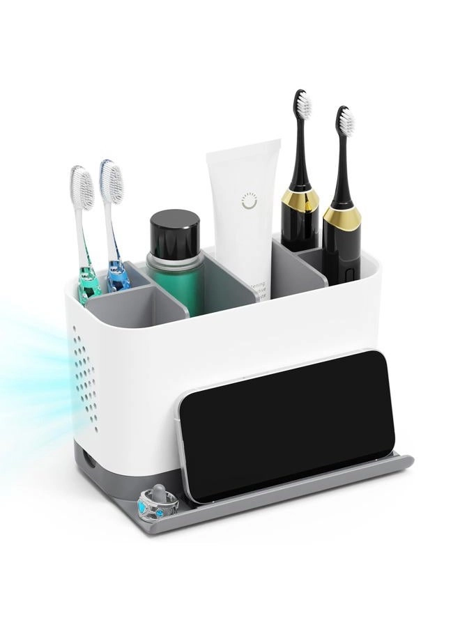 Lewono Toothbrush Holder - Countertop 6 slots
