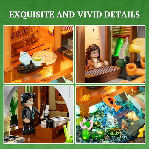 Bambushaus - Retro Chinese Garden Shed & Tree House 2432 pcs