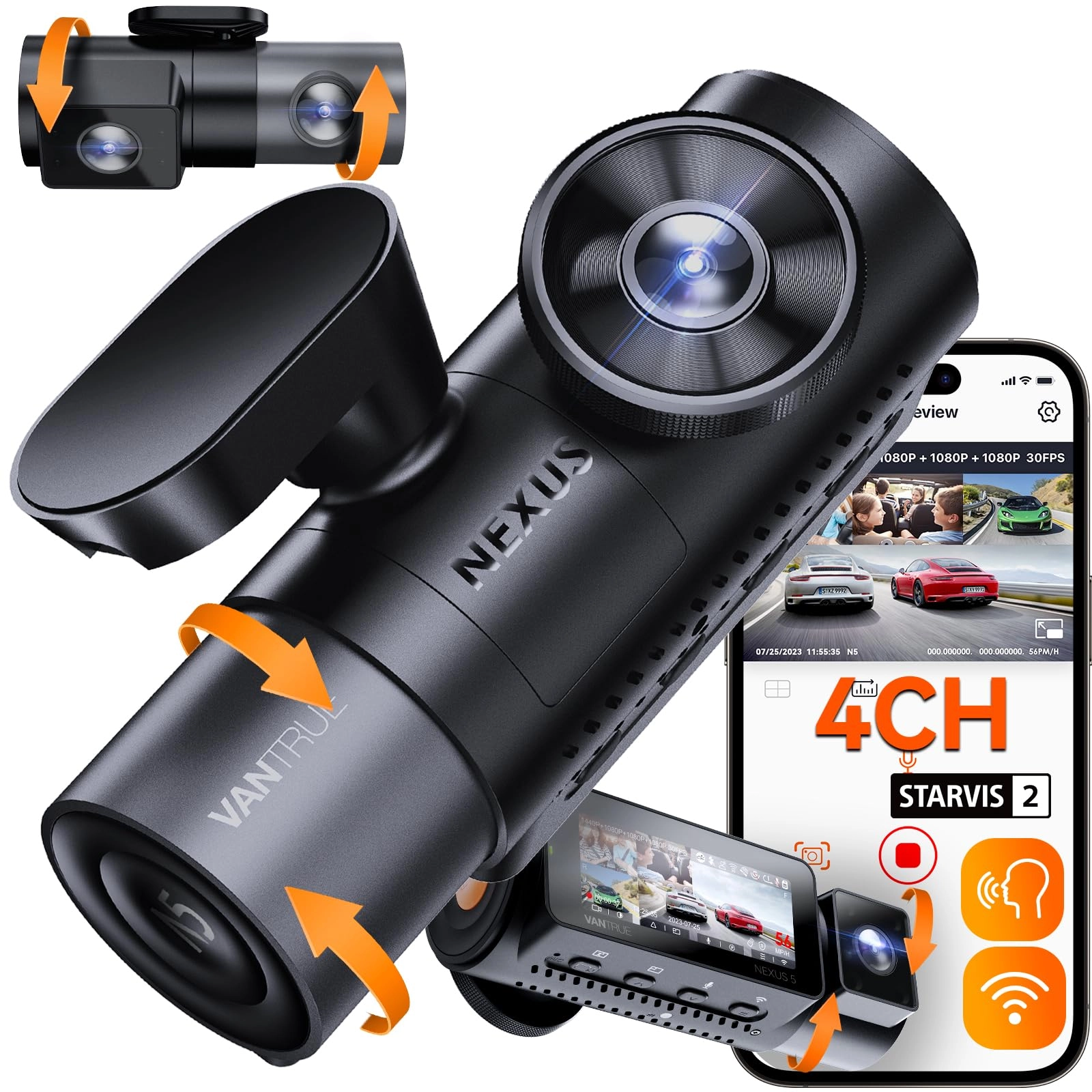 Vantrue N5 2560 x 1440 pixels