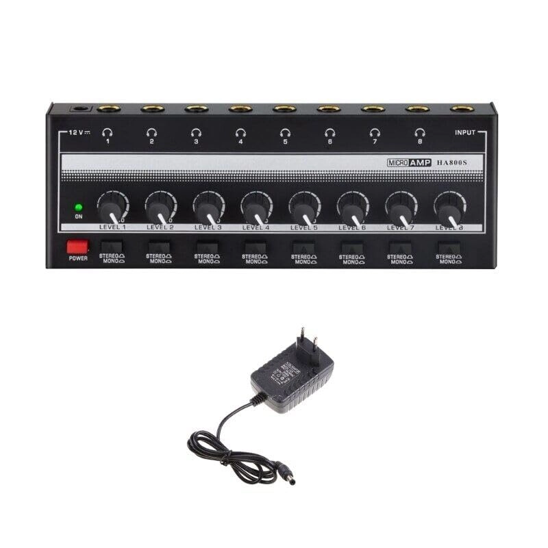 HA800S - 8-Channel Portable Headphone Amplifier