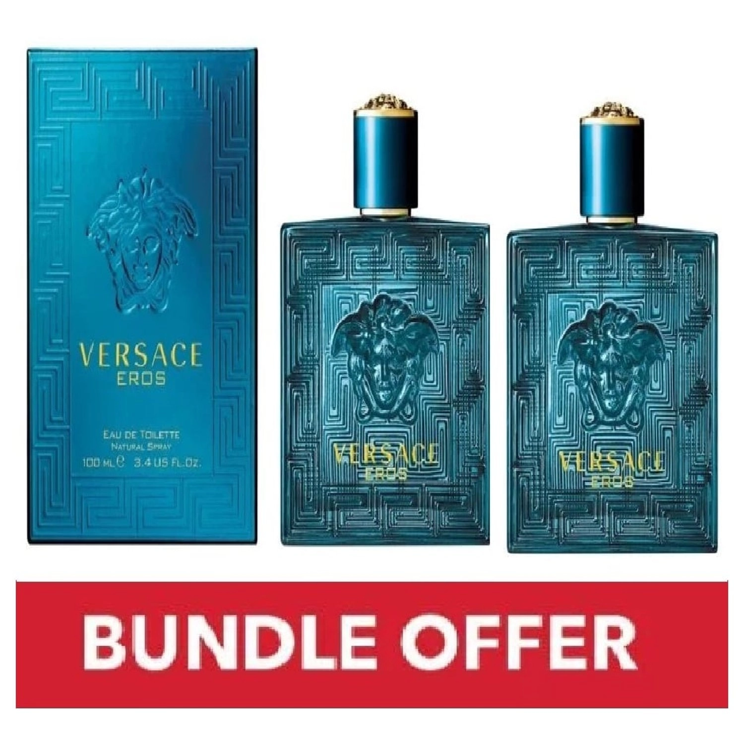 Versace Eros Eau de Toilette 100ml Bundle