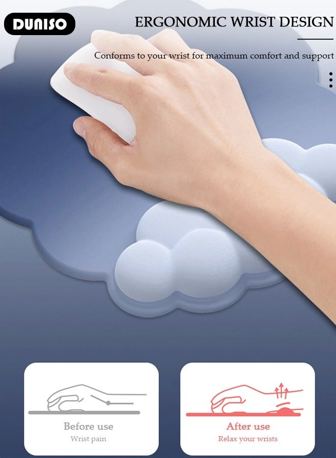 Cloud Ergonomic Mouse Pad