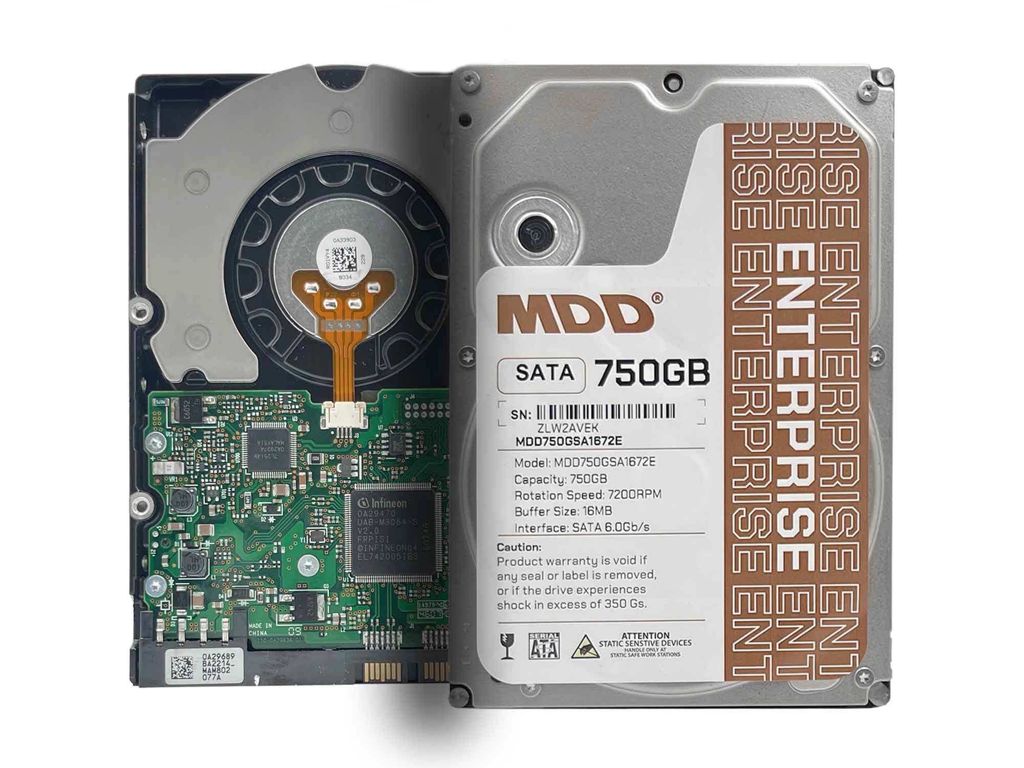 MDD MAXDIGITALDATA 3.5" 7200rpm 16MB SATA 3.0Gb/s (MDD750GSA1672E) - 750GB