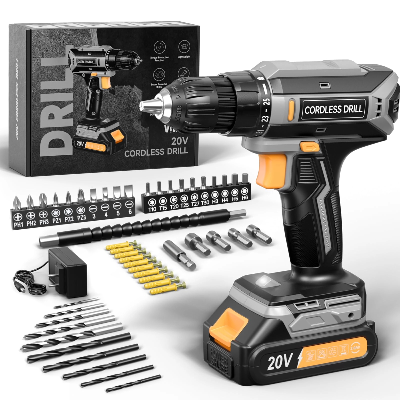 Cordless Drill Driver - 2000mAh
