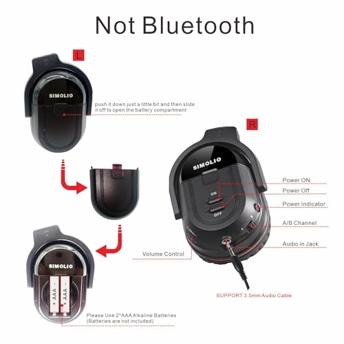 Infrared Headphones - Wireless IR 3 Pack