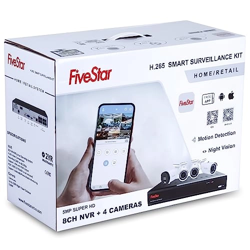 8CH 4K NVR - 4 Camera 8 channels 5MP