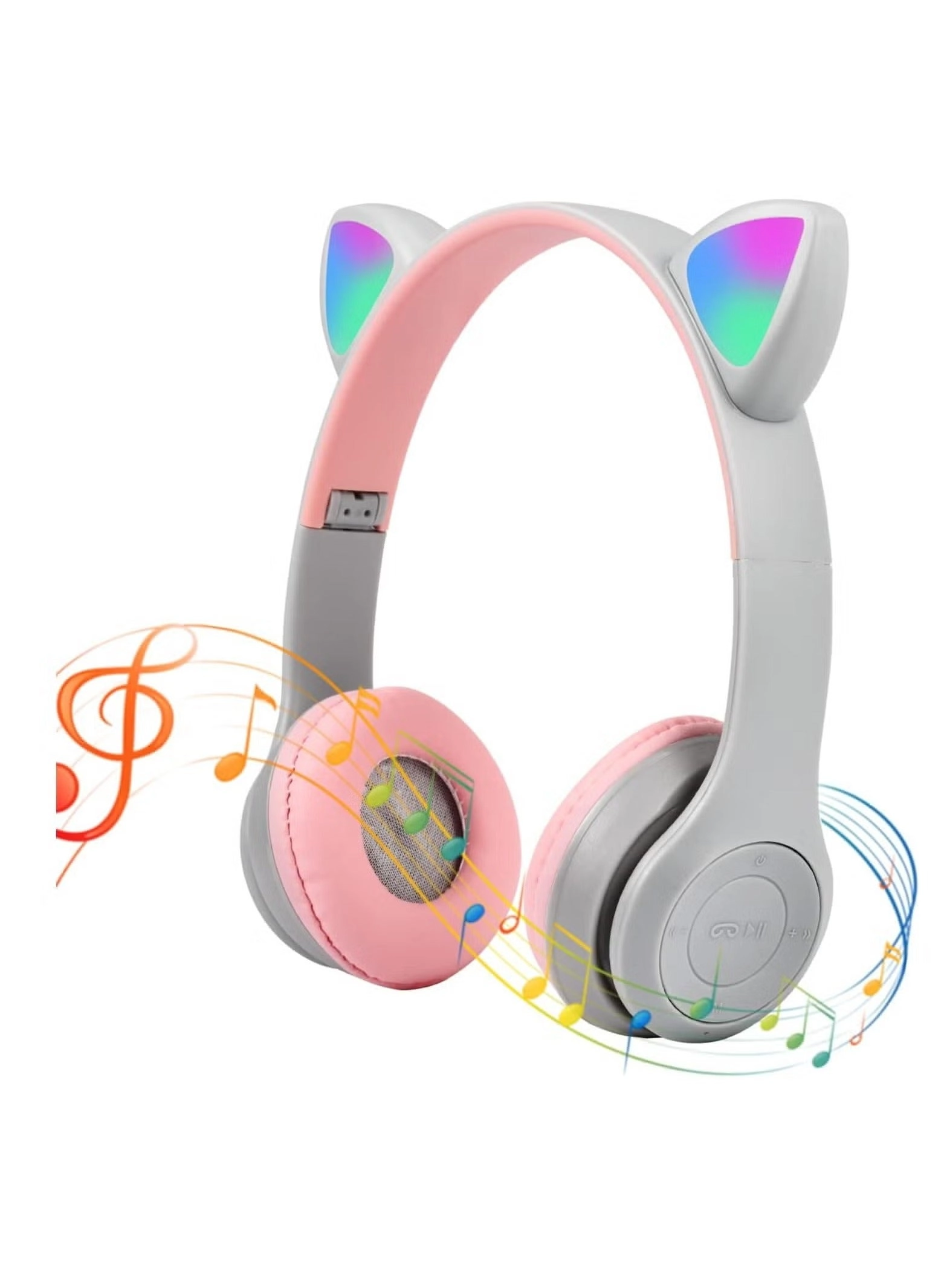 Kids LED Glow Wireless Headset