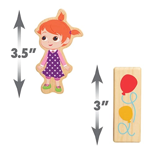 JJ & Friends Wood Block Set - 18 months and up 30 pieces