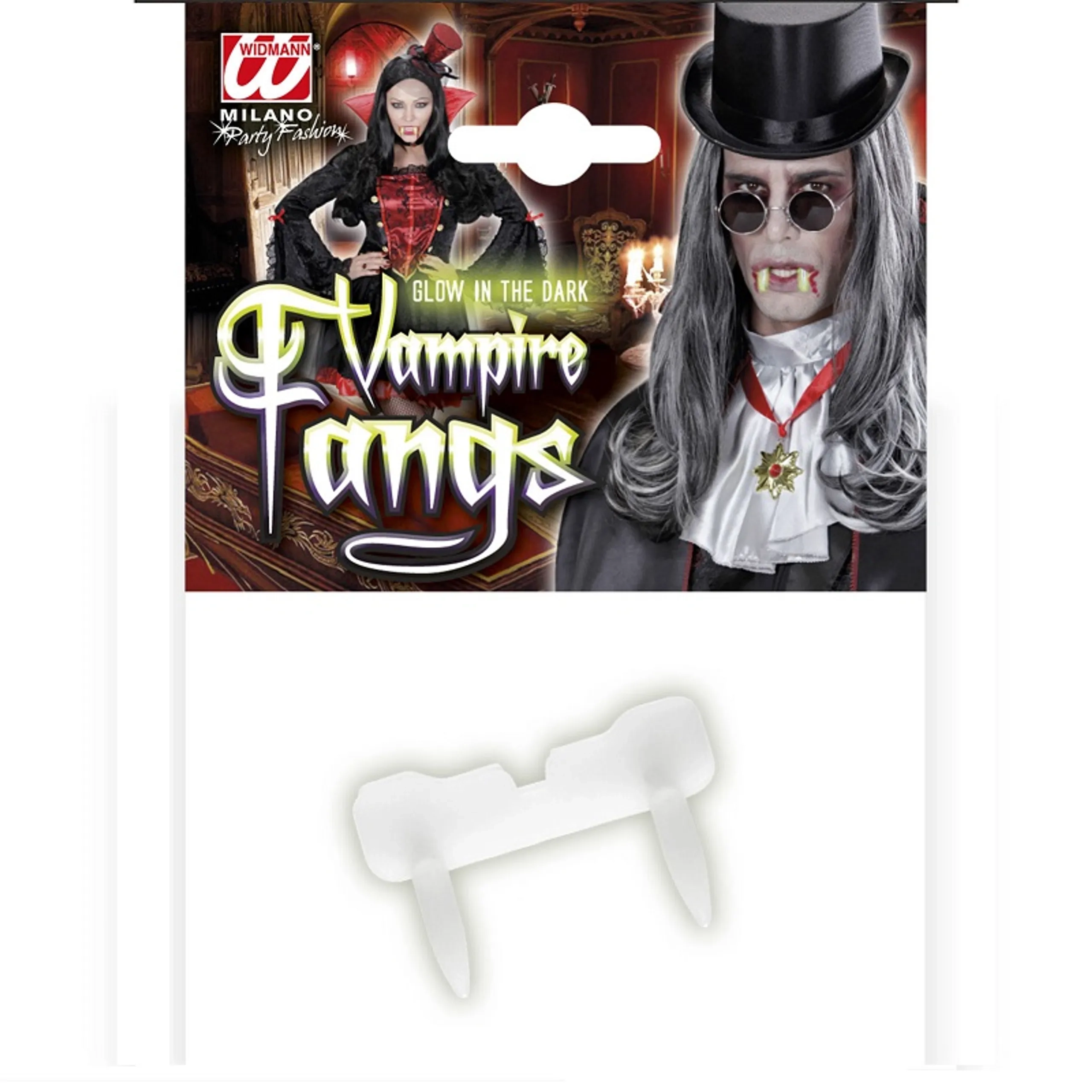 WIDMANN Vampire Fangs - Glow in the dark White