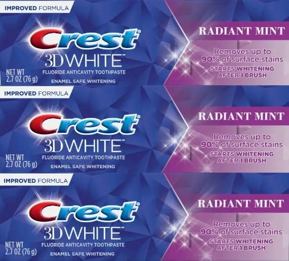 3D White Radiant Mint Toothpaste Adult 76g