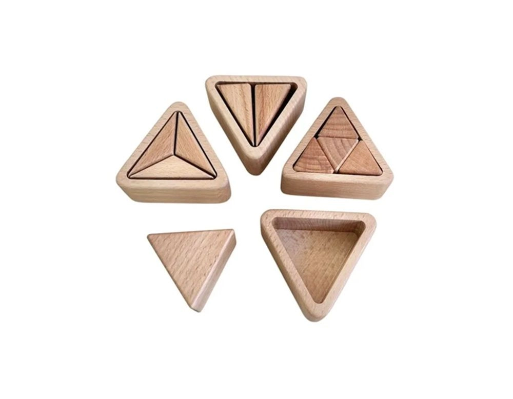 Fraction Cups Triangle - Suitable for 3 years and above 14 Pcs