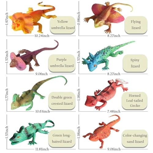 Stretchy Lizard Toys - 8 PCS