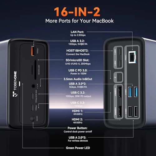 Docking Station - Dual Monitor 100W 2 HDMI