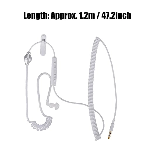 3.5mm Anti Radiation Monaural Air Tube Earpiece - Wired Earphone